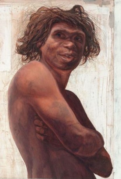 Ilustración del ‘Homo antecessor’.