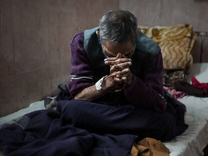 Uno de los pacientes de tuberculosis.