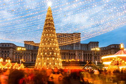 El mercadillo de Navidad de Bucarest.