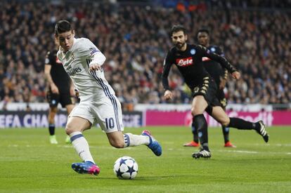 James con el balón.