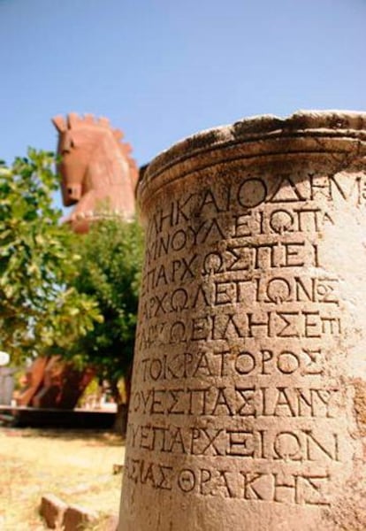 Yacimiento arqueológico de Troya, en Turquía.