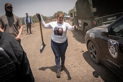 Cecilia Flores participa en la búsqueda, este 1 de mayo.