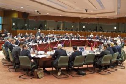 Fotografía facilitada por el Gobierno de Irlanda de la reunión informal de los ministros de Economía y Finanzas de la Unión Europea (Ecofin) en Dublín (Irlanda).