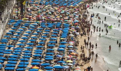 Vista de la playa de Benidorm. 