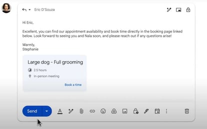 Crear una cita dentro de Gmail de Google
