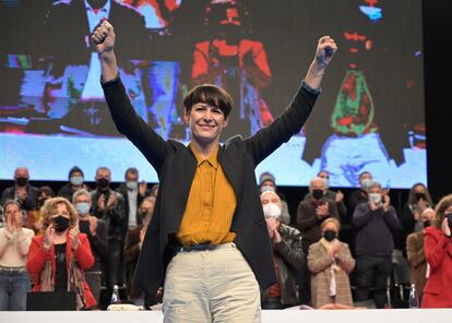 La lder del BNG, Ana Pontn, en la asamblea de la formacin celebrada este domingo en A Coru?a.