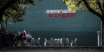 Vista de un frontón de Hernani.