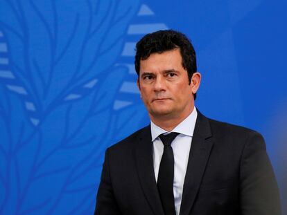 El ministro de Justicia de Brasil, Sergio Moro, en Brasilia.