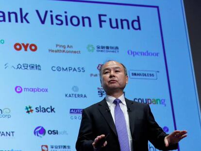 El CEO de Softbank, Masayoshi Son, durante uan conferencia de prensa en Tokio el pasado noviembre.