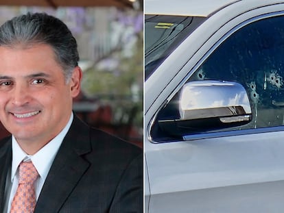 Julio César Almanza Armas. Detalle de los disparos en la camioneta, en Matamoros, el 30 de julio.