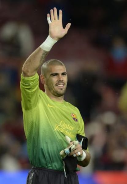 Valdés saluda a la afición esta temporda.