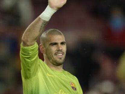 Valdés saluda a la afición esta temporda.