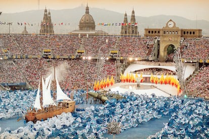 Los Juegos de Barcelona, en 1992, transformaron la ciudad. En la imagen, ceremonia inaugural.  