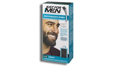 Se puede teñir la barba de hombre con facilidad y logrando un acabado natural con este producto de Just for Men