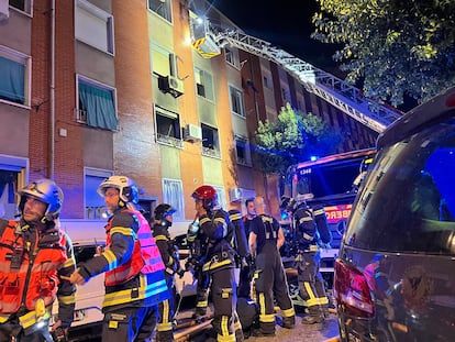 Incendio en una vivienda en Puente de Vallecas