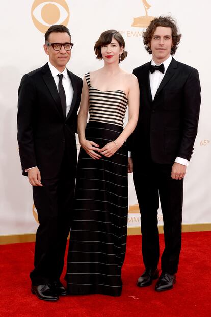 El equipo de la imprescindible Portlandia: Fred Armisen (ex integrante del Saturday Night Live), Carrie Brownstein y el director Jonathan Krisel.