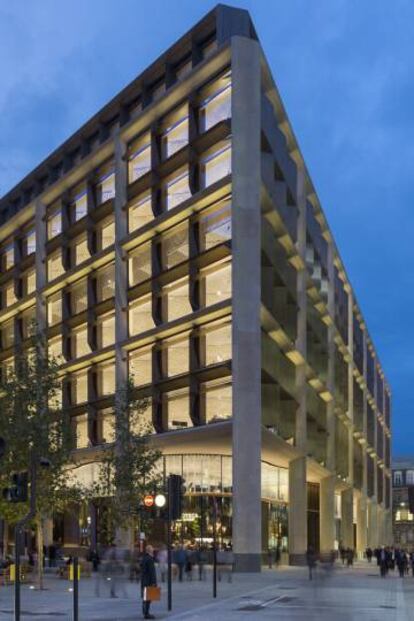 El nuevo rascacielos Bloomberg en Londres.
