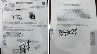 El compromiso que firmó Gustavo Bolívar para construir la línea del metro.