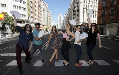 Los protagonistas del musical 'Olviden Broadway'.