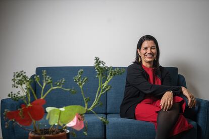 Luz Janeth Forero en su oficina en Bogotá.