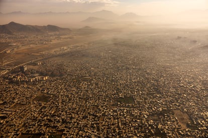 Vista aérea de Kabul.