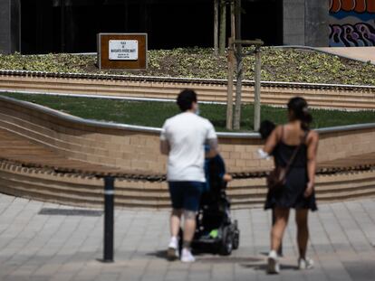 La nueva plaza Margarita Rivière, en el distrito de Les Corts de Barcelona.