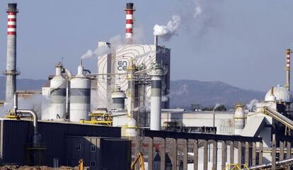 Factoría de Ence en la ría de Pontevedra.