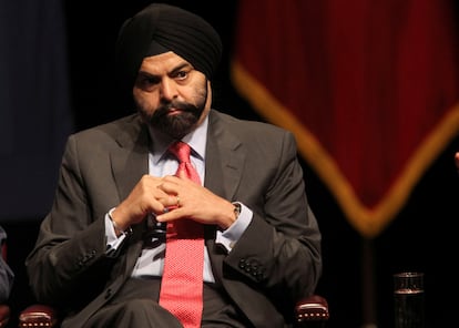 Ajay Banga, candidato a la presidencia del Banco Mundial, en una conferencia de seguridad digital en 2015.