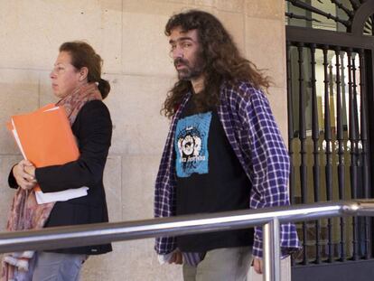 El juez Jerónimo Cano, responsable de la investigación, en los juzgados de Teruel.