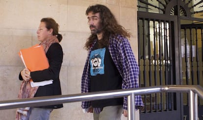 El juez Jerónimo Cano, responsable de la investigación, en los juzgados de Teruel.