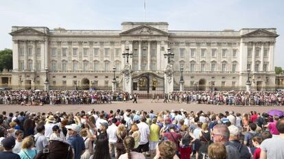 El palacio de Buckingham.