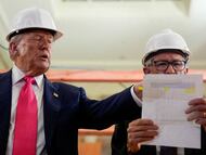 El presidente de EE UU, Donald Trump, y el presidente de la Fed, Jerome Powell, en agosto.