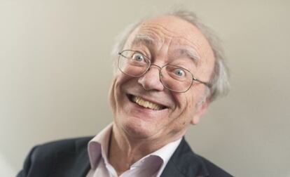 Alfred Brendel en Barcelona por el ciclo 'Conversaciones en la Pedrera'.