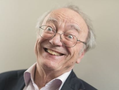 Alfred Brendel en Barcelona por el ciclo 'Conversaciones en la Pedrera'.