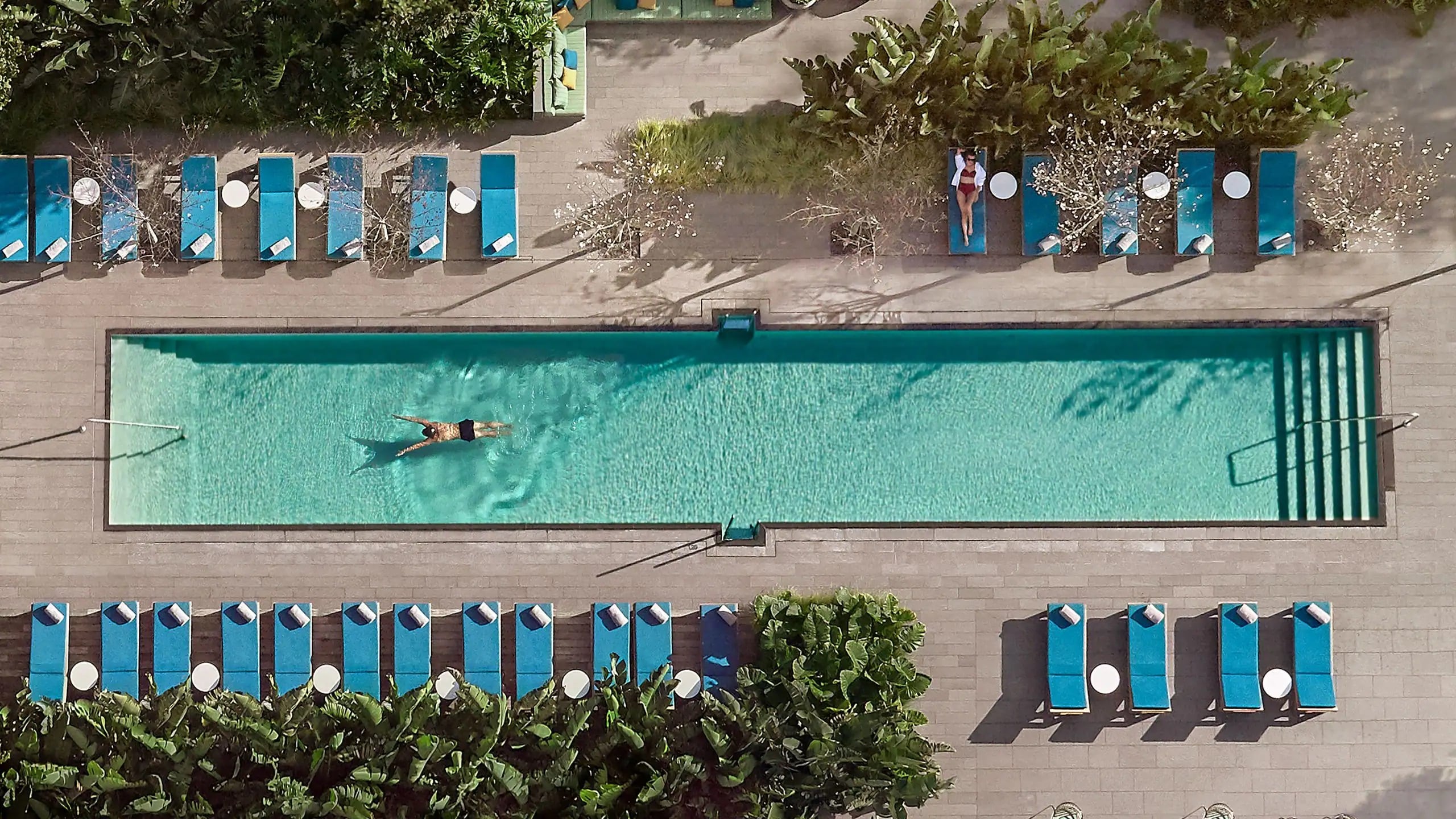 Piscina del hotel Grand Hyatt en Barcelona.