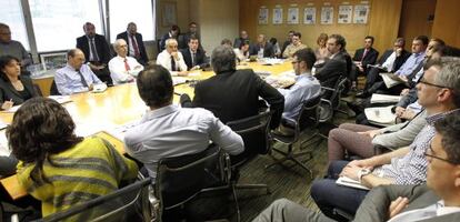 Imagen de la reunión de este jueves.