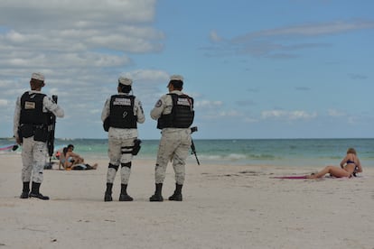 batallón turístico de la Guardia Nacional en Quintana Roo