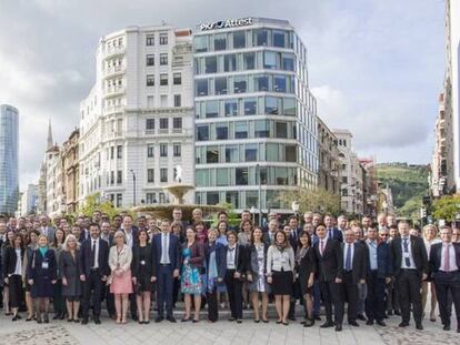 Equipo de PFK Attest de Bilbao, en una foto de archivo. 