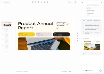 Slides en el office de Zoom