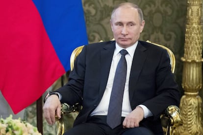 El presidente ruso, Vladimir Putin, el pasado 5 de abril de 2017.