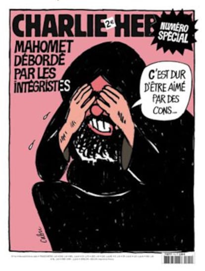 Portada de 'Charlie Hebdo' en 2006 en la que aparece una caricatura de Mahoma.