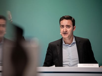 Ferran Reverter, en la presentación de resultados de MediaMarkt en diciembre de 2019 en Düsseldorf.