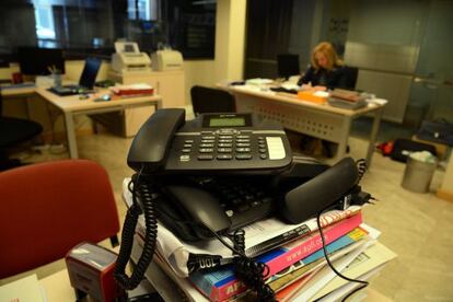 Oficinas de la Cámara de Comercio de Ferrol, cuya grave crisis también precipitó el desmantelamiento de la plantilla.