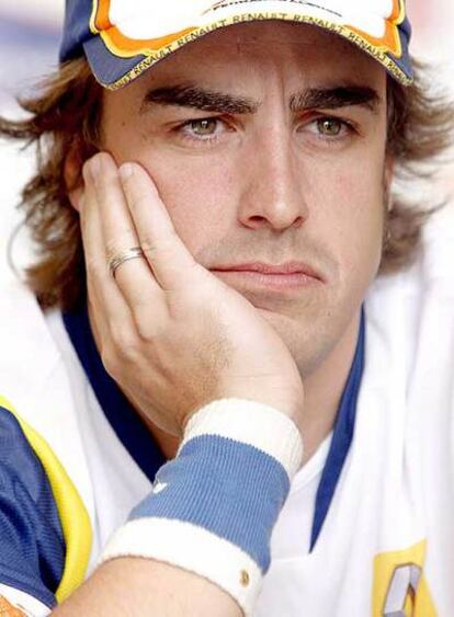 Fernando Alonso, en su conferencia de prensa de ayer.