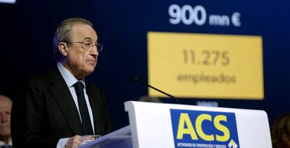 El presidente de ACS, Florentino Pérez. 