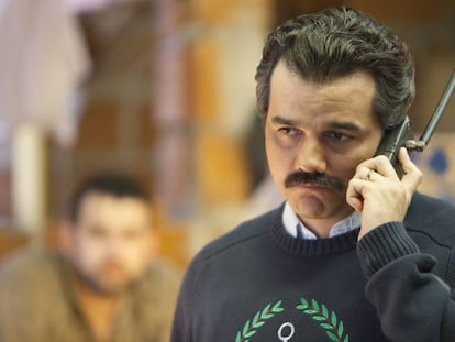 Wagner Moura, como Pablo Escobar, en la serie &#039;Narcos&#039;.