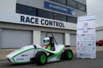 El monoplaza del equipo UPC ecoRacing