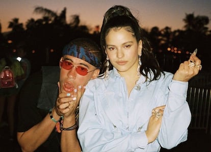 Bad Bunny y Rosalía, en una imagen promocional.