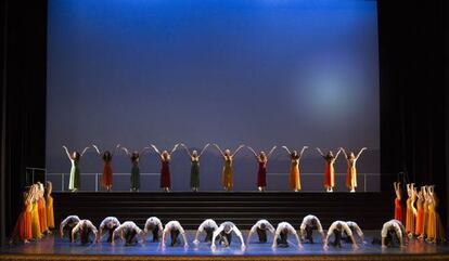 El cuerpo de baile en la coreograf&iacute;a de Lorca Massine. 