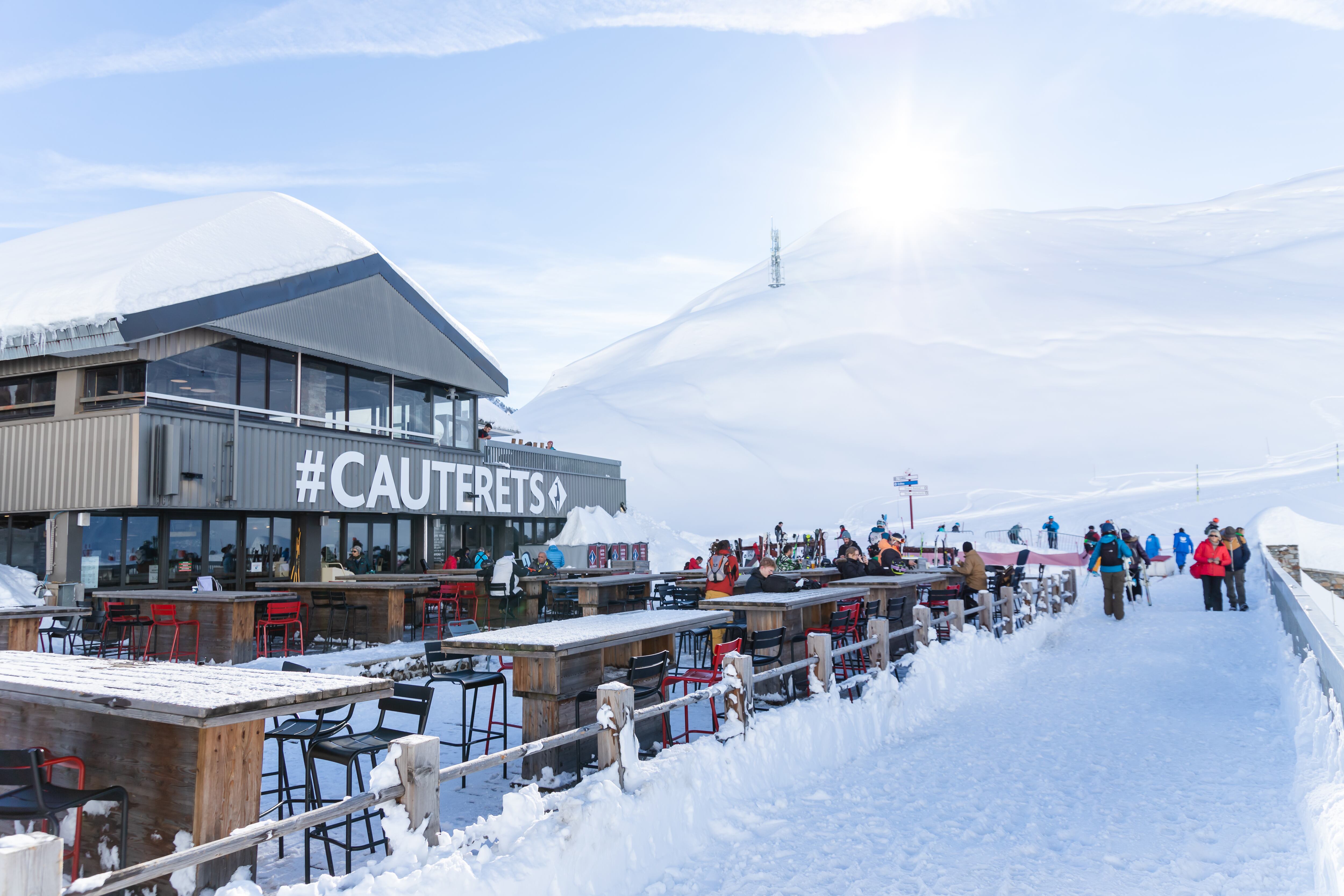 Cafetería en Cirque du Lys, en la estación de Cauterets.